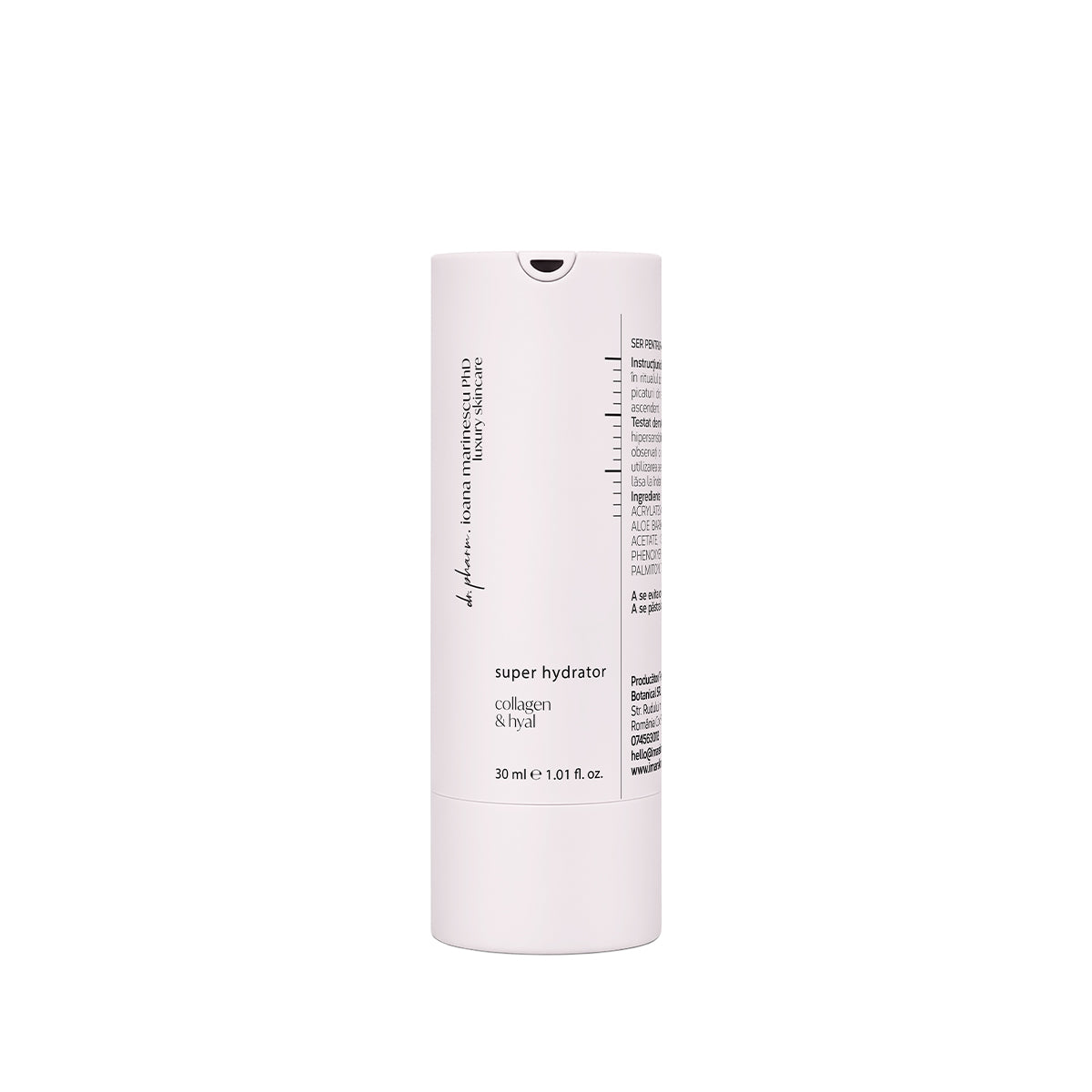 Super Hydrator - ser cu acid hialuronic, colagen marin și peptide